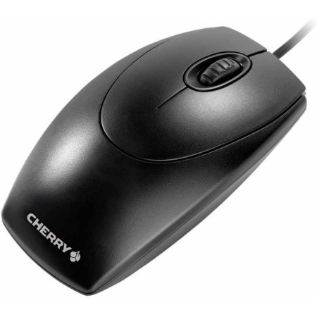 Mouse óptico cereja PS/2-USB preto