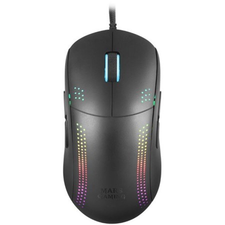 Mouse para jogos Mars MMPRO ULTRALIGHT RGB PRETO