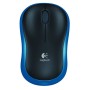 Mouse sem fio Logitech M185 azul