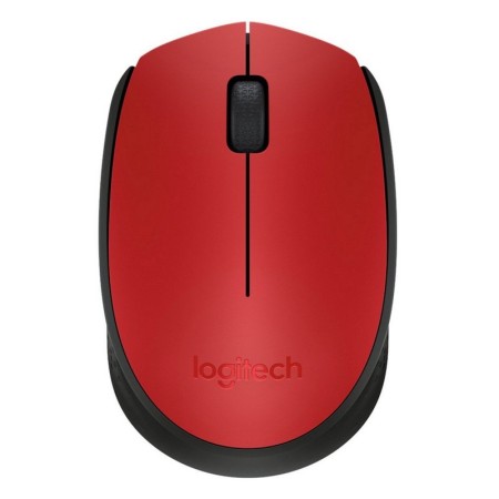 Logitech Wireless Mouse M171 1000 dpi preto/vermelho