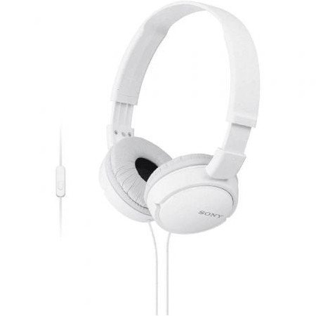 Fones de ouvido Sony MDRZX110APW/ com microfone/ Jack 3.5/ Branco