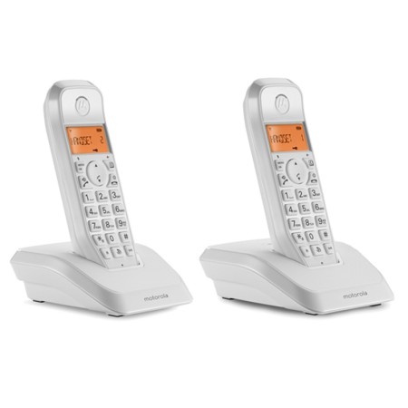 Telefone MOTOROLA S1202 DECT DUO Branco