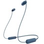 Fones de ouvido intra-auriculares sem fio Sony WI-C100/com microfone/Bluetooth/Azul
