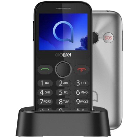 Celular Alcatel 2020X 2,4" QVGA Prata