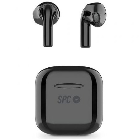 Fones de ouvido Bluetooth SPC Zion Pro com estojo de carregamento/ Autonomia 3,5h/ Preto