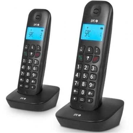 Telefone sem fio SPC Air Pro Duo 7302N/ Pack DUO/ Preto