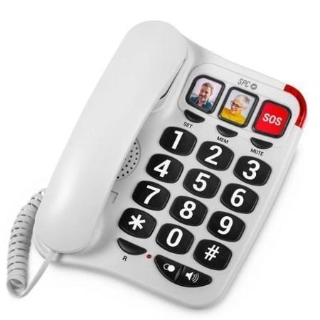 Telefone SPC Comfort Numbers 2/ Branco