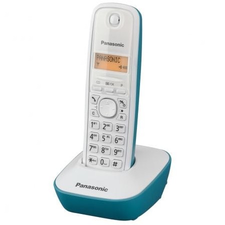 Telefone sem fio Panasonic KX-TG1611/ Branco/ Azul