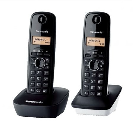 Panasonic KX-TG1612SP1 Telefone sem fio/Pacote DUO/Preto