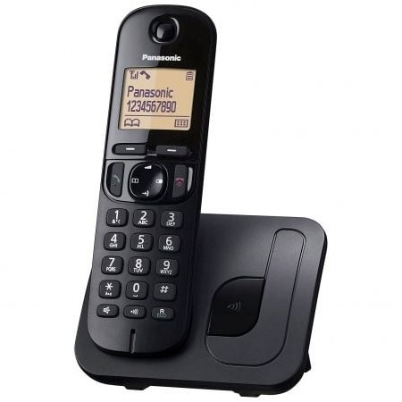 Telefone sem fio Panasonic KX-TGC210SPB/ Preto