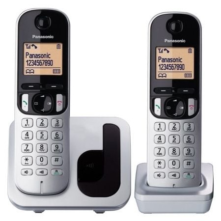 Telefone sem fio Panasonic KX-TGC212PL/Pacote DUO/Prata