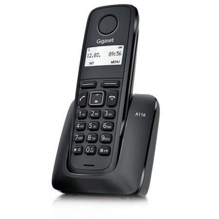 Telefone sem fio Gigaset A116/ Preto