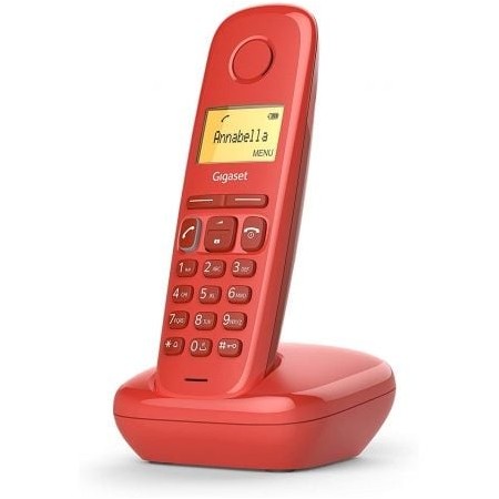 Telefone sem fio Gigaset A170/ Vermelho