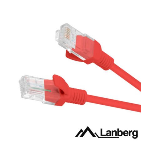 Cabo Utp Cat5E 3M Vermelho Lanberg