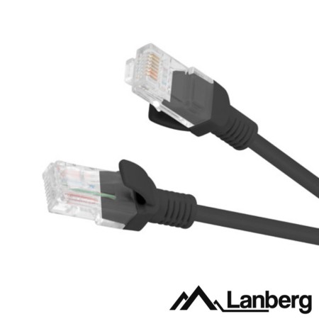 Cabo Utp Cat5E 1M Preto Lanberg