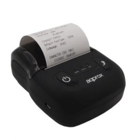 Impressora de Ticket Aprox appPOS58Portátil+/ Térmica/ Largura do papel 58mm/ USB-Bluetooth/ Preto Impressora de Ticket Aprox appPOS58Portátil+/ Térmica/ Largura do papel 58mm/ USB-Bluetooth/ Preto