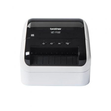 Impressora de etiquetas Brother QL-1100C/ Térmica/ Largura de etiquetas 103 mm/ USB/ Preto e branco