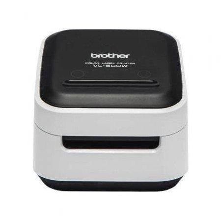 Impressora de etiquetas coloridas Brother VC-500W/ Zero tinta/ Largura da etiqueta 50 mm/ USB-WiFi/ Preto e branco