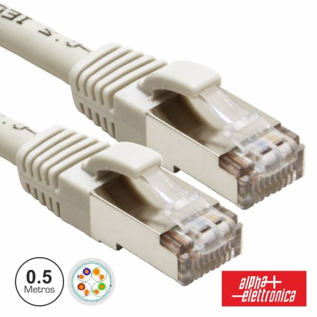 Cabo Ftp Cat6E 0.5M Cinzento