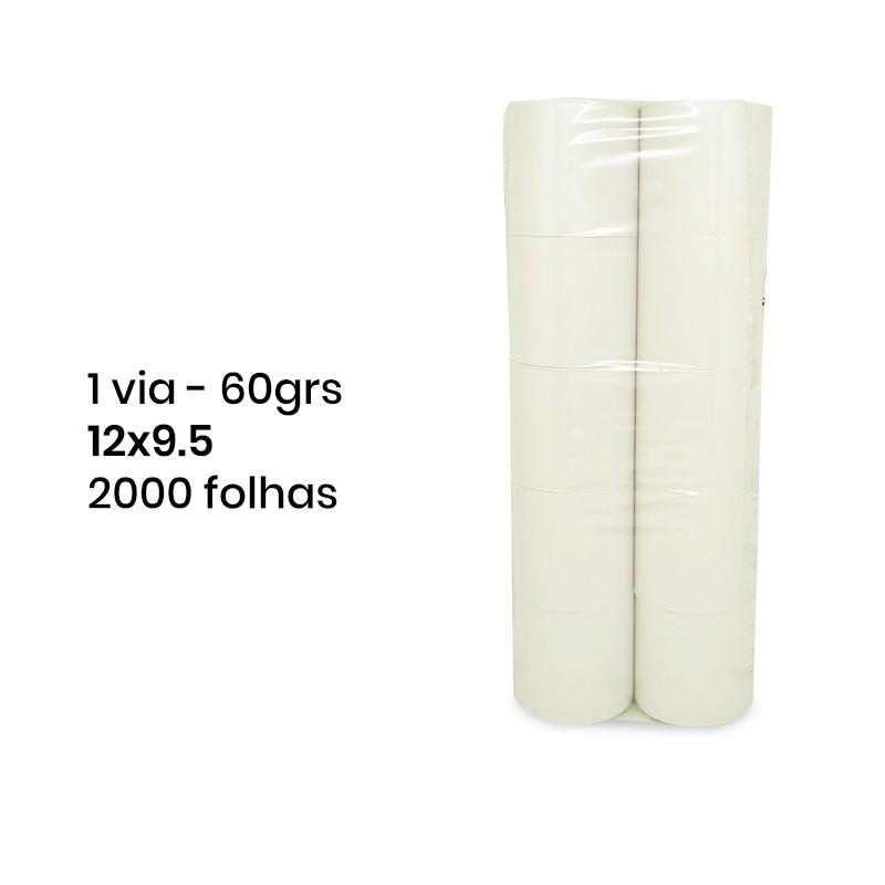 Papel de Computador 12x9,5/70g - 1 Via Branco - 1700 Folhas