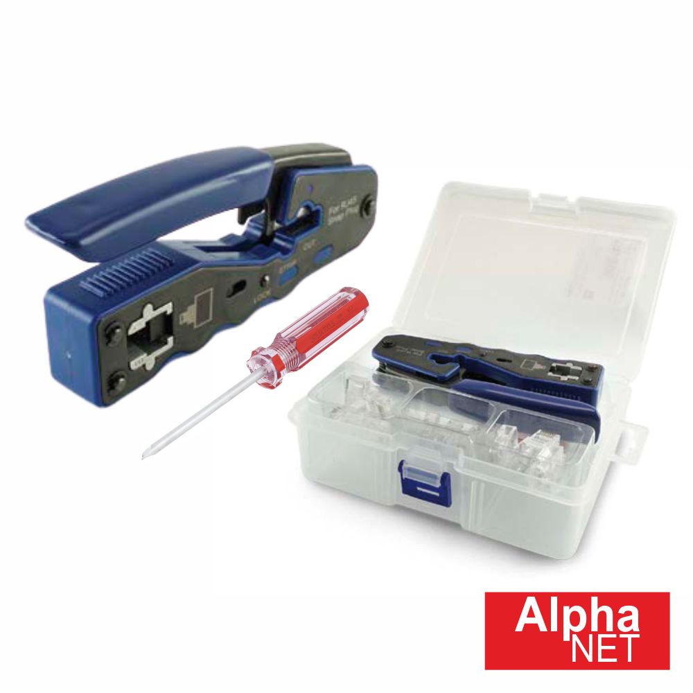 Alicate De Cravar 8P8C/Rj45 Passante Alphanet