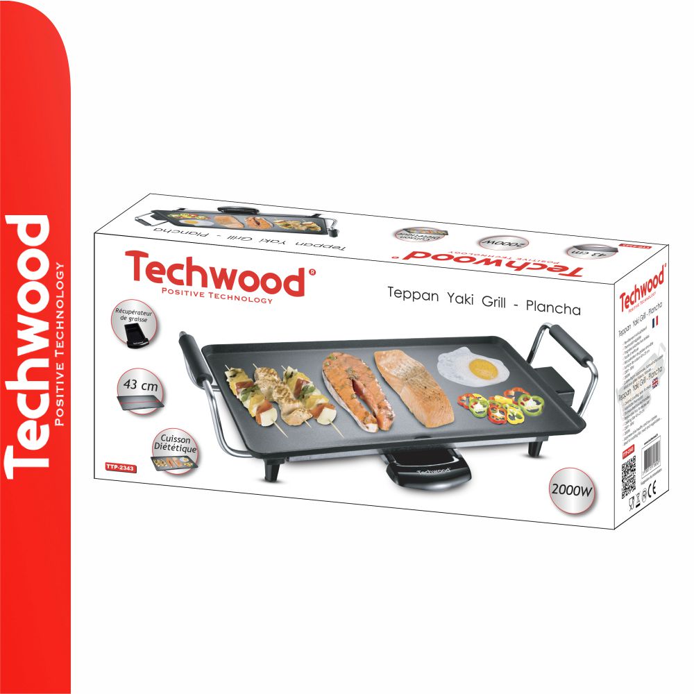 Grelhador Elétrico 2000W Techwood