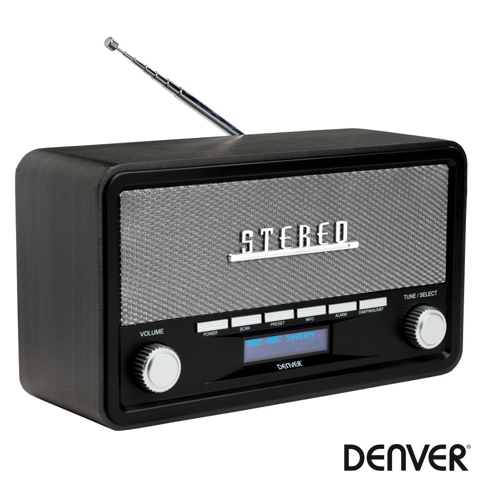 Rádio Am/Fm/Bluetooth/ Mp3/Aux Vintage Denver
