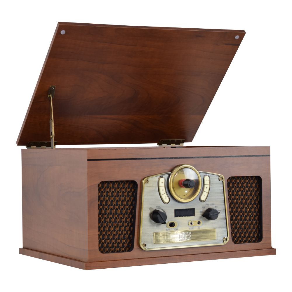 Gira-Discos 33/45/78Rpm Vintage 2X20W Madeira