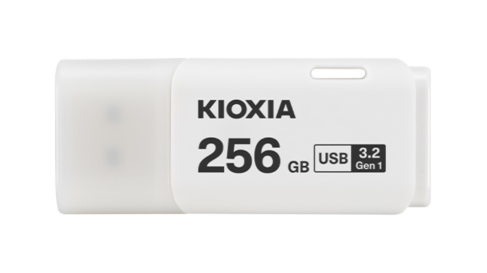 memoria usb 3.2 kioxia 256gb u301 branco