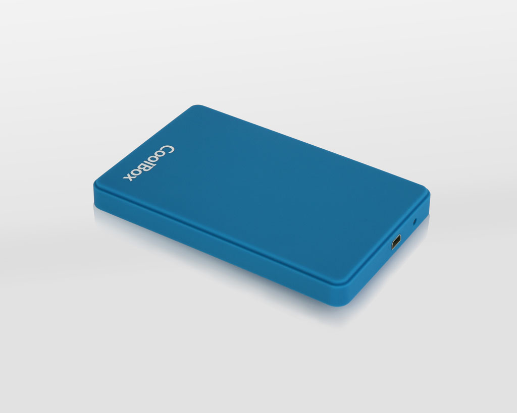 Caixa do disco rígido - hdd - ssd coolbox coo - scg2543 - 6 sata usb 3.0 de 2,5 polegadas azul escuro