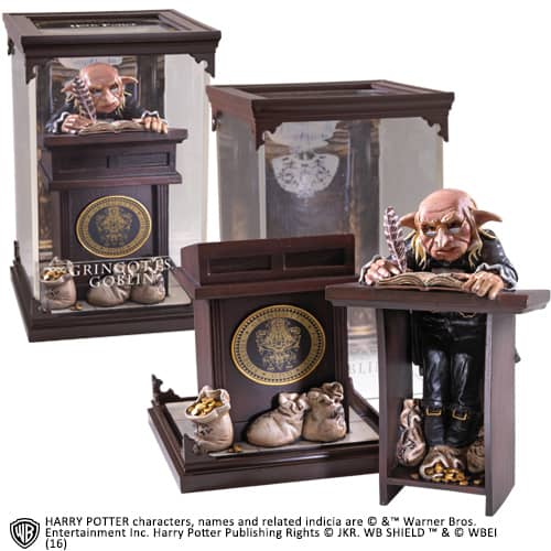 Figura a coleção nobre harry potter criaturas mágicas goblin de gringotts