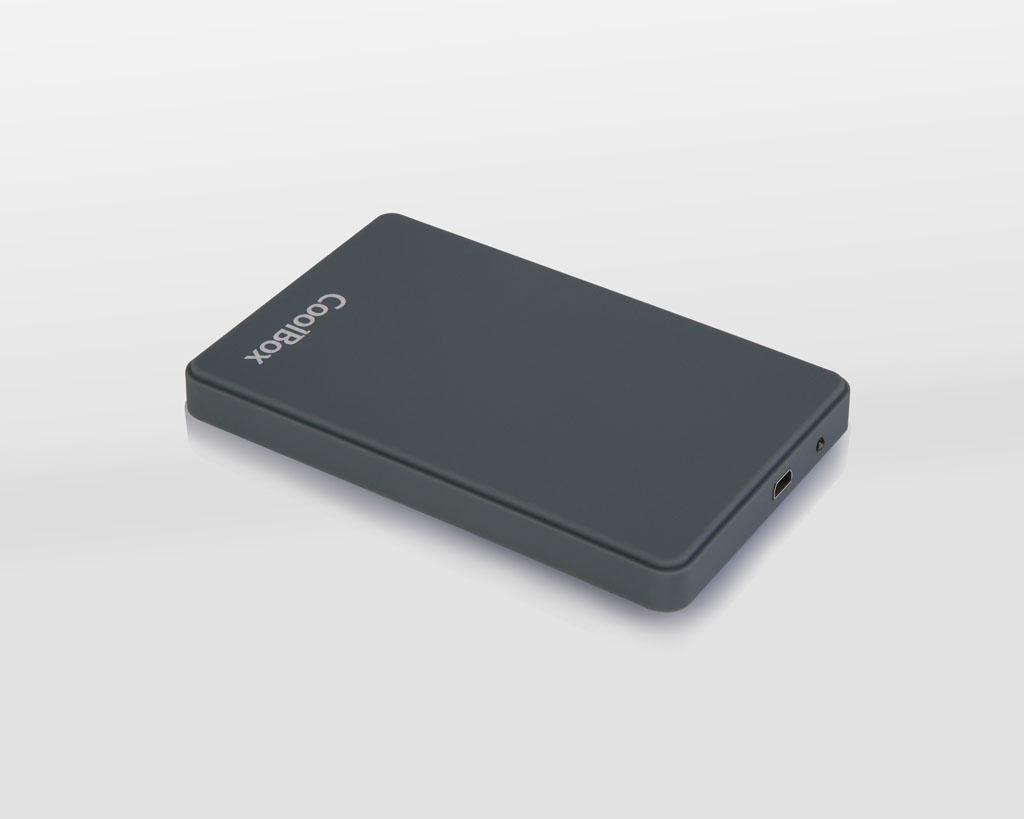 Caixa do disco rígido - hdd - ssd coolbox coo - scg2543 - 8 sata usb 3.0 cinza de 2,5 polegadas