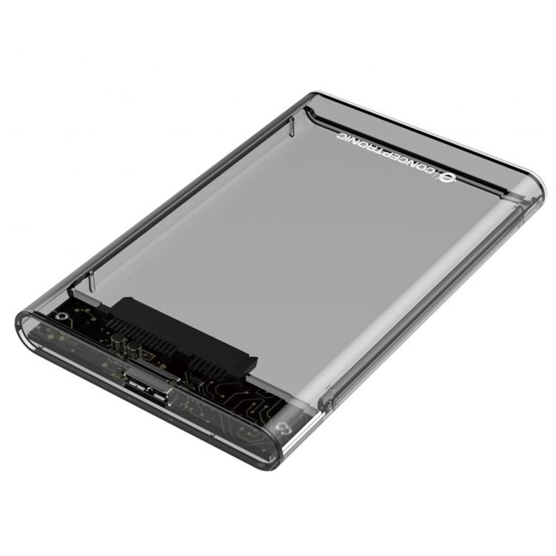 Caixa externa conceptronic usb 3.0 sata transparente sem parafusos dante03t