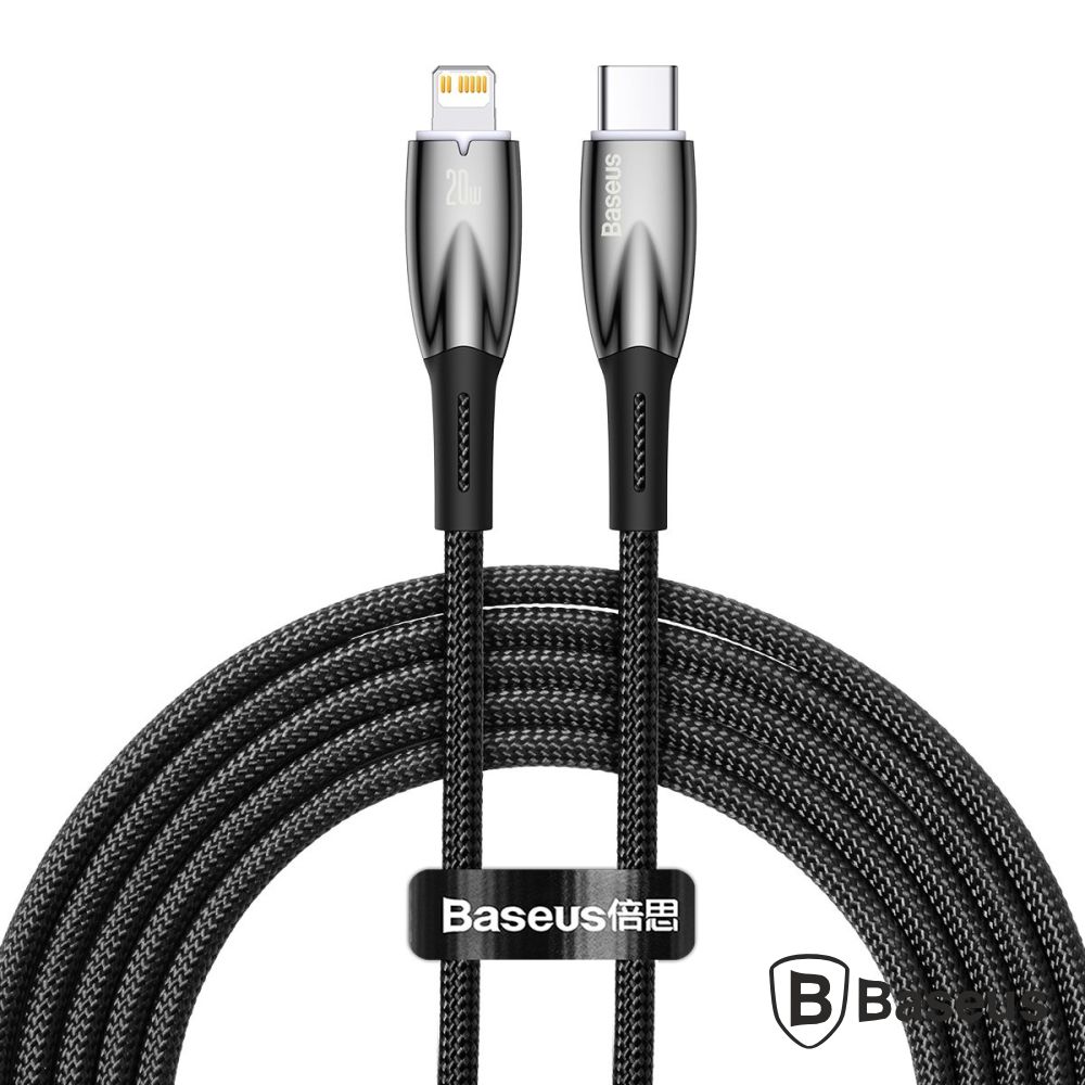 Cabo USB-C Macho P/ Lightning Macho 20W 2m Glimmer BASEUS