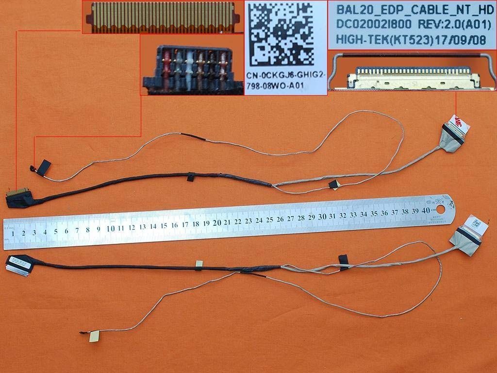 Cabo Flex para Dell Inspiron 15 5000 5565 5567 30Pin Dc02002I800 0Ckgj6