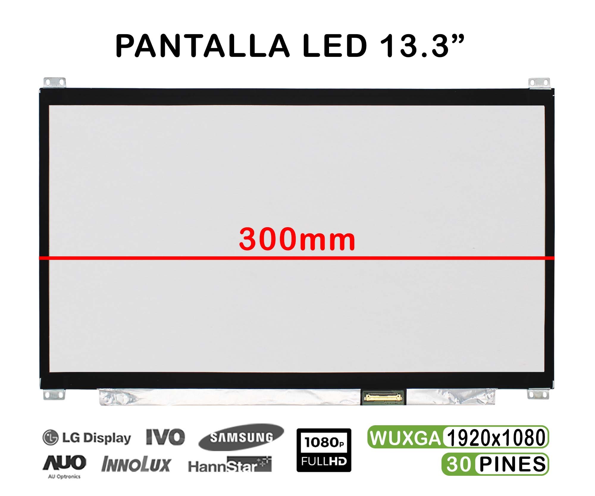Ecrã LED de 13.3" para Portatil N133Hce-En2 Rev.C1 FullHD