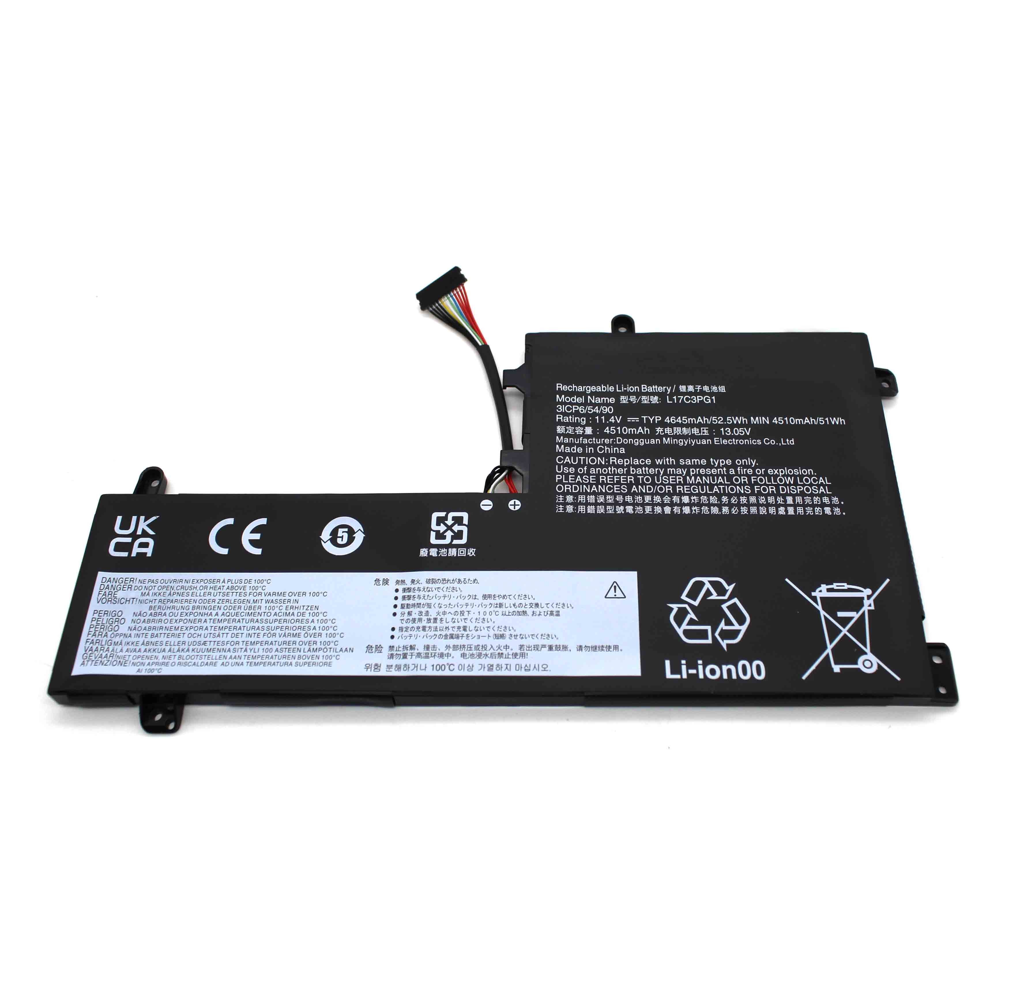 Bateria para Portatil Lenovo Legion Y530 Y7000 Y7000P Y540-15Irh L17C3Pg2 L17M3Pg1