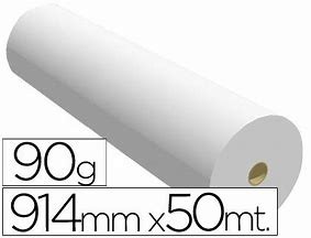 Rolo PLOTTER 914mmx50mx50/90Gr./EXTRA- Caixa 2 unid.
