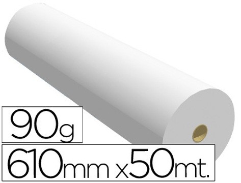 Rolo PLOTTER 610mmx50mx50/90Gr./EXTRA- Caixa 2 unid.