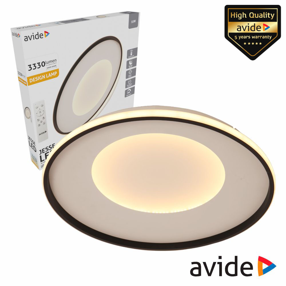 Candeeiro Teto/Parede LED 55W 3000K-4000K-6400K Avide