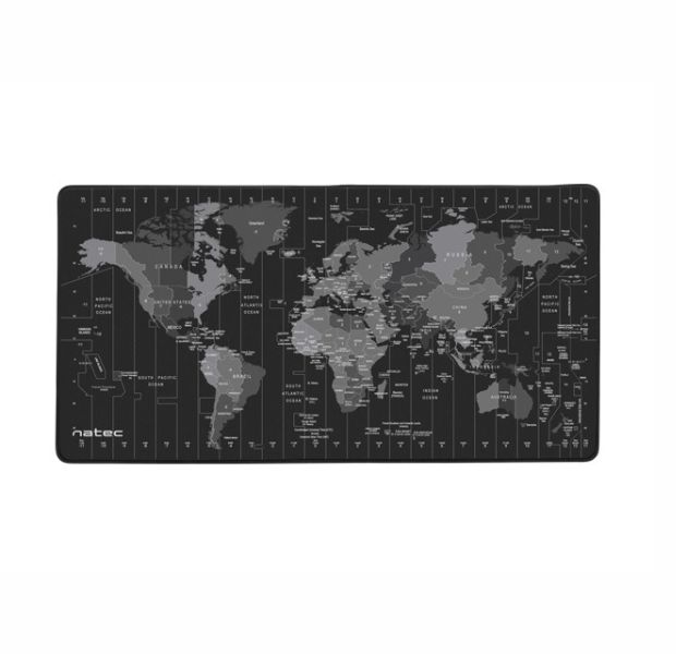 Tapete p/ Rato 80X40 Time Zone Preto Natec