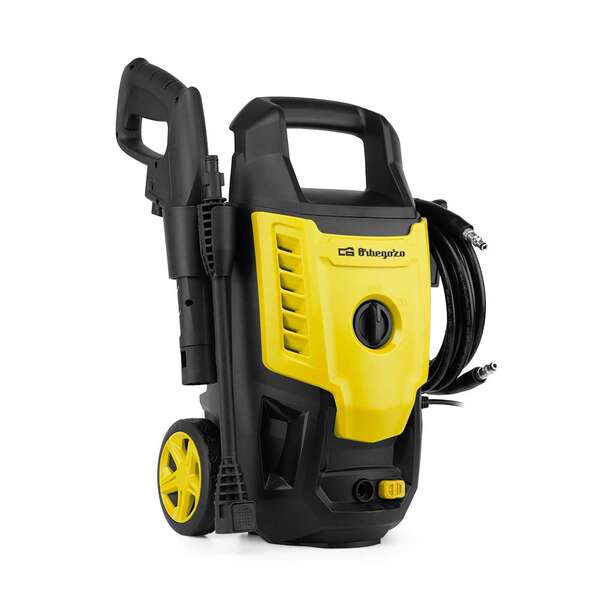 Lavadora de alta pressão Orbegozo HDL 1400 potente e eficiente - 105 bares de pressão - Vazão de 330 L/H - Bico de espuma com ta