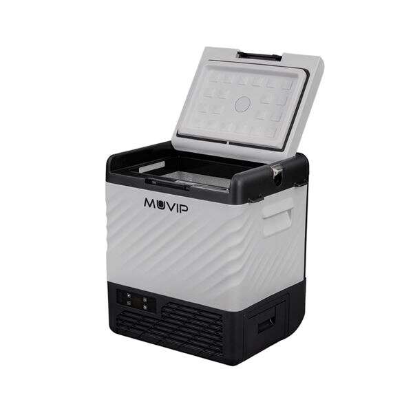 Geladeira tipo carrinho portátil Muvip com compressor de 21 litros - Compressor silencioso - Rodas e alça de transporte - Cor ci