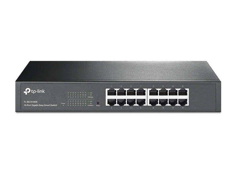 TP-Link Easy Smart Switch com 16 Portas Gigabit - Plug & Play - Tecnologia Verde