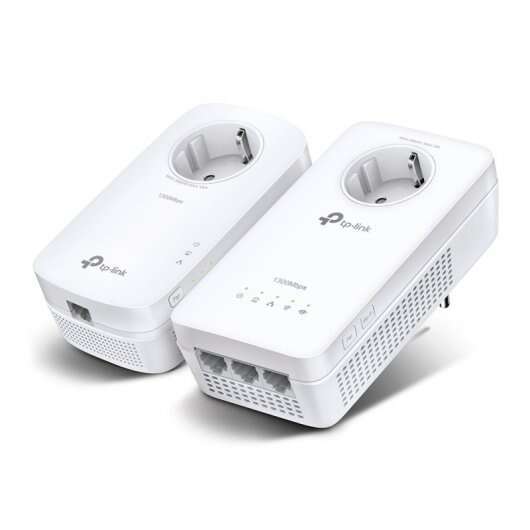 TP-Link KIT Powerline WiFi AC1200 - Plugue integrado - 3 portas Gigabit Ethernet - Dual Band até 867Mbps