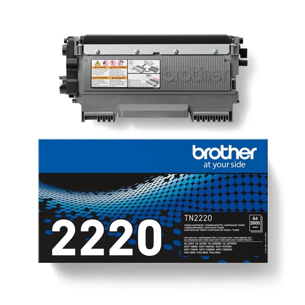 Toner original preto Brother TN2220