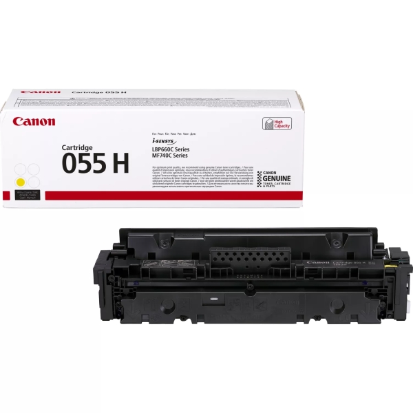 Toner original Canon 055H amarelo - 3017C002