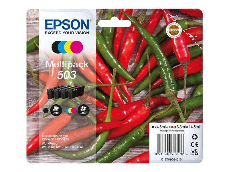 Epson 503 Tinteiro original Pack de 4 - C13T09Q64010