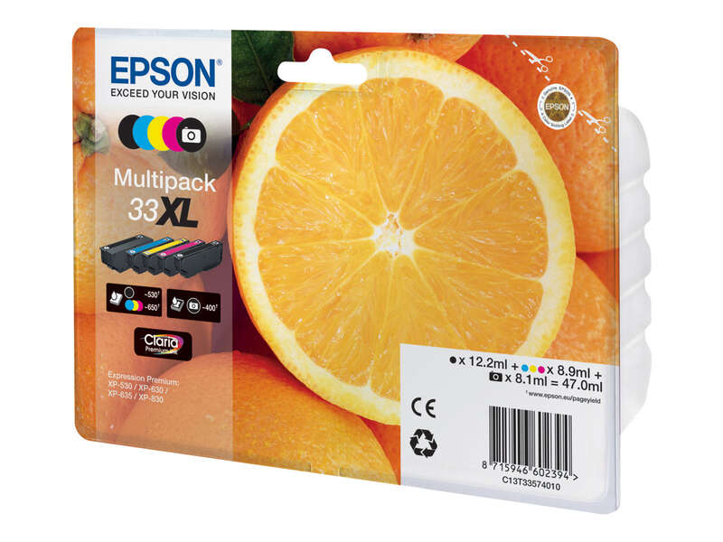 Epson T3357 (33XL) Pack de 5 Tinteiros originais - C13T33574011