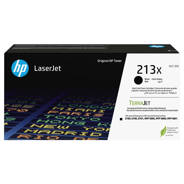 Toner original preto HP W2130X - 213X